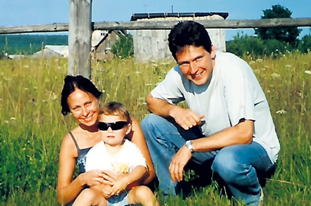 Михаил Майданич и Марина Хлебникова с дочерью