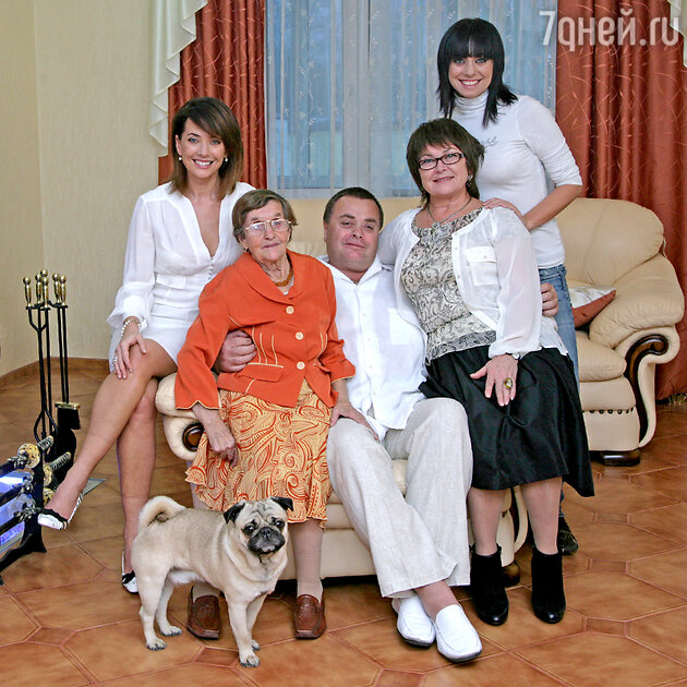 Жанна Фриске с семьей